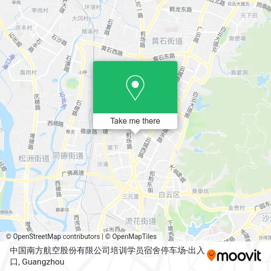 中国南方航空股份有限公司培训学员宿舍停车场-出入口 map