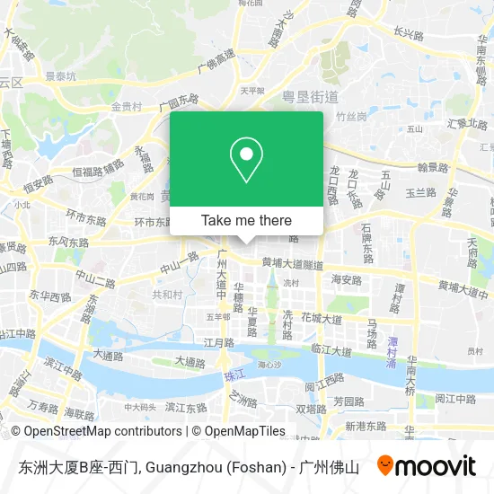 东洲大厦B座-西门 map