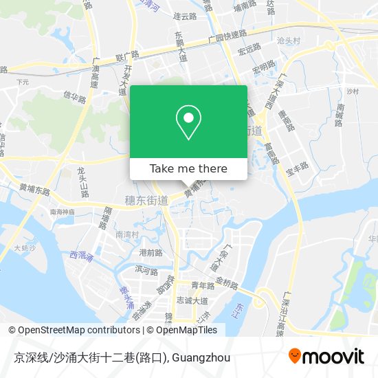 京深线/沙涌大街十二巷(路口) map