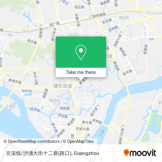 京深线/沙涌大街十二巷(路口) map