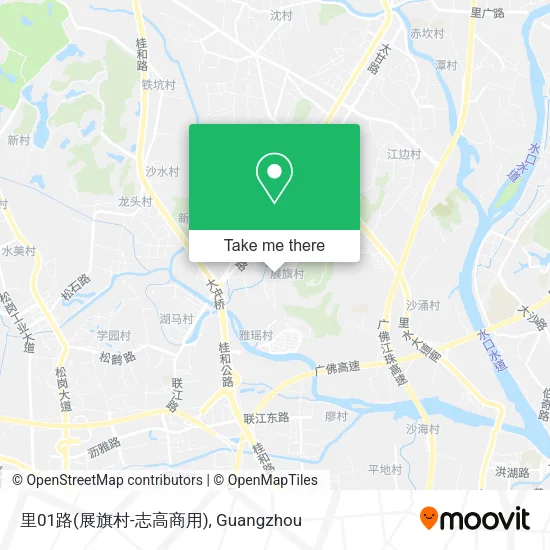 里01路(展旗村-志高商用) map