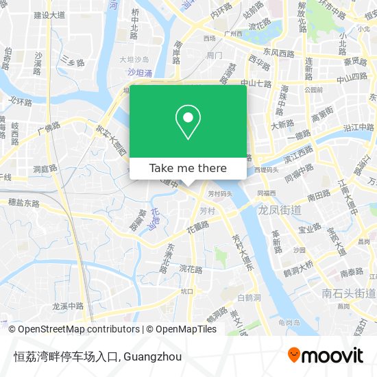 恒荔湾畔停车场入口 map