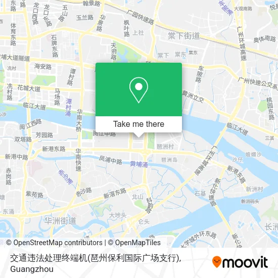 交通违法处理终端机(琶州保利国际广场支行) map