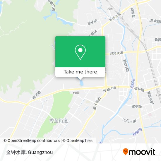 金钟水库 map