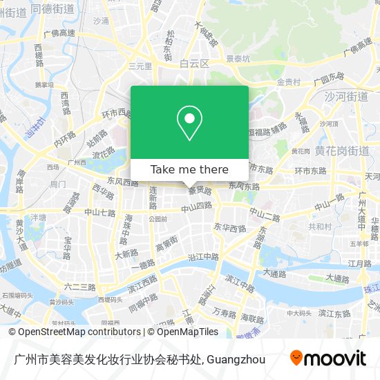 广州市美容美发化妆行业协会秘书处 map