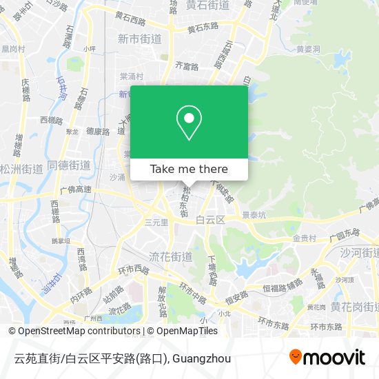 云苑直街/白云区平安路(路口) map