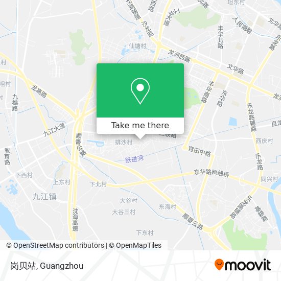 岗贝站 map