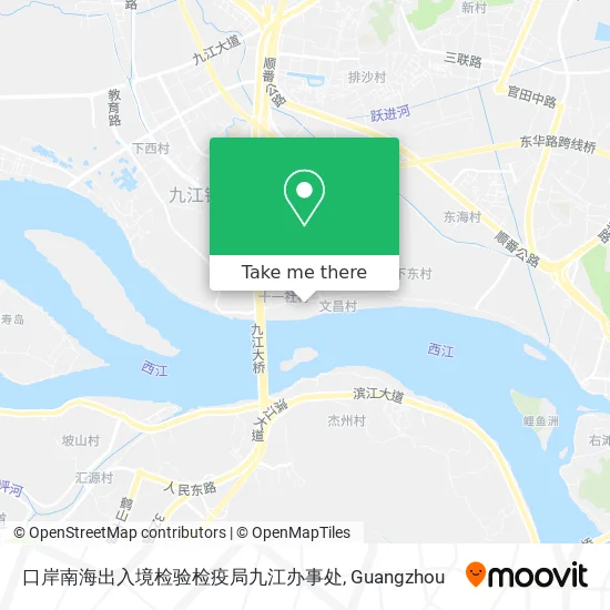 口岸南海出入境检验检疫局九江办事处 map