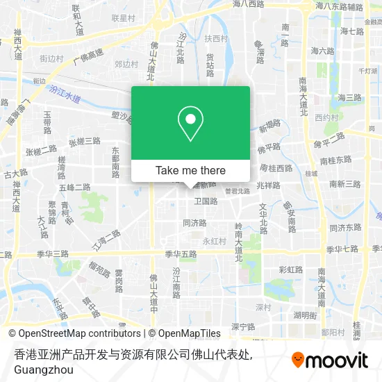 香港亚洲产品开发与资源有限公司佛山代表处 map
