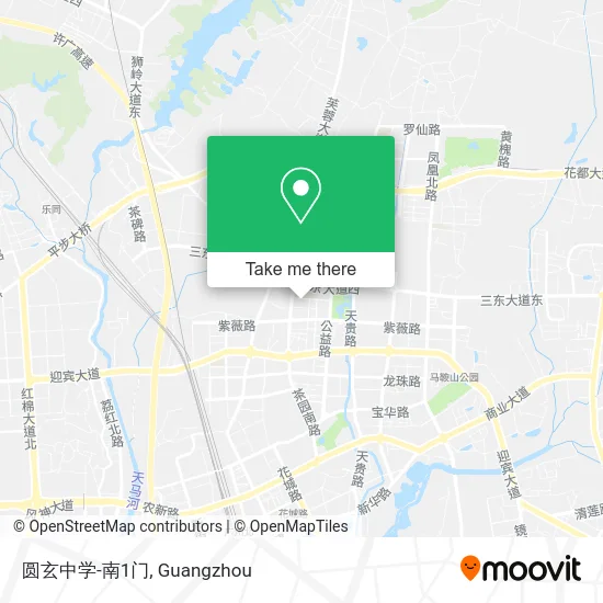 圆玄中学-南1门 map