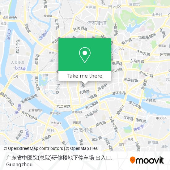 广东省中医院(总院)研修楼地下停车场-出入口 map