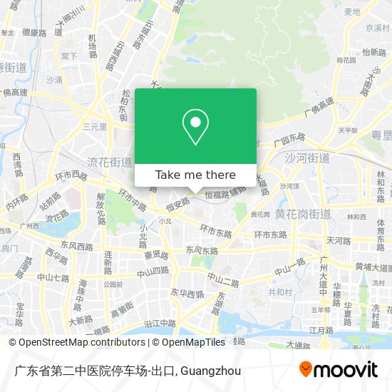 广东省第二中医院停车场-出口 map