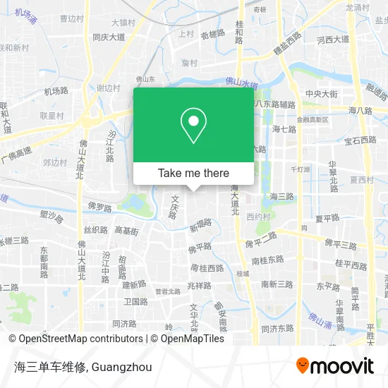 海三单车维修 map