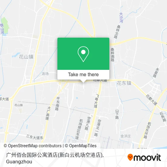 广州佰合国际公寓酒店(新白云机场空港店) map