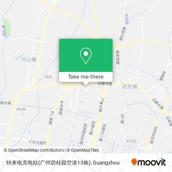 特来电充电站(广州碧桂园空港13栋) map
