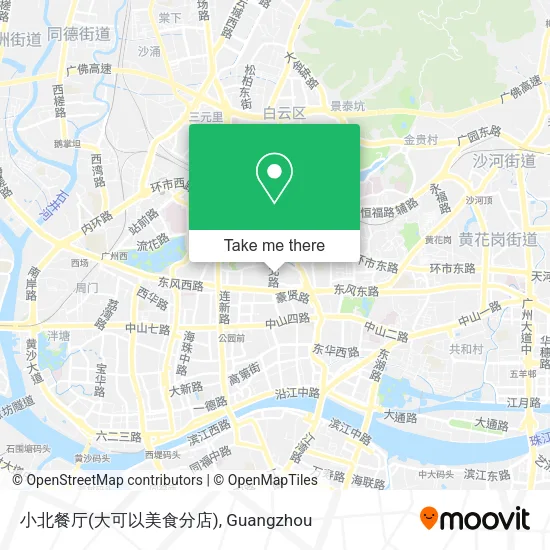 小北餐厅(大可以美食分店) map