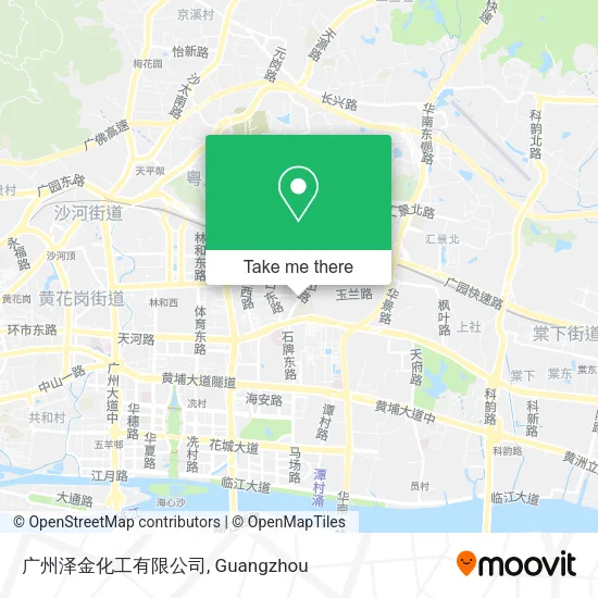 广州泽金化工有限公司 map