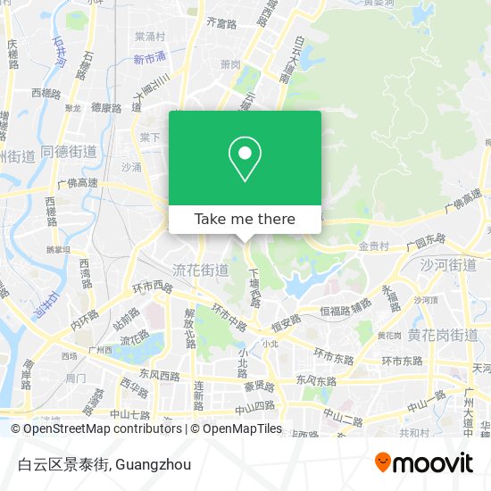 白云区景泰街 map