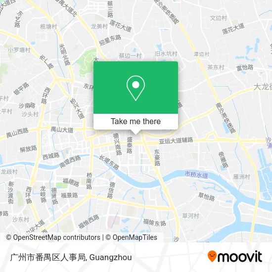 广州市番禺区人事局 map
