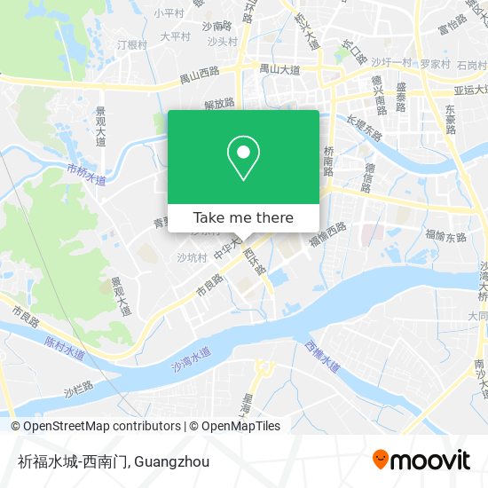 祈福水城-西南门 map
