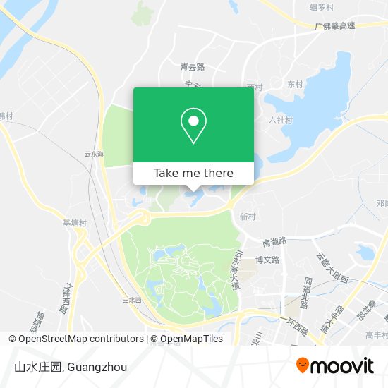 山水庄园 map