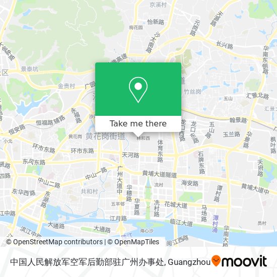 中国人民解放军空军后勤部驻广州办事处 map