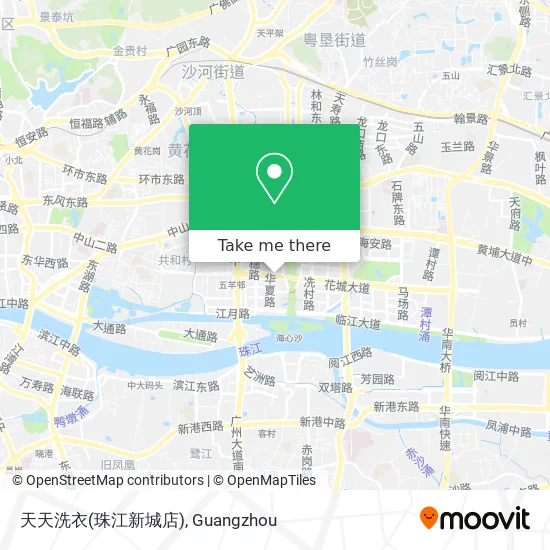 天天洗衣(珠江新城店) map