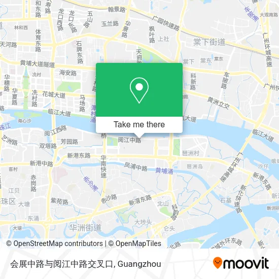 会展中路与阅江中路交叉口 map