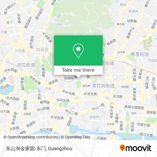东山淘金家园-东门 map