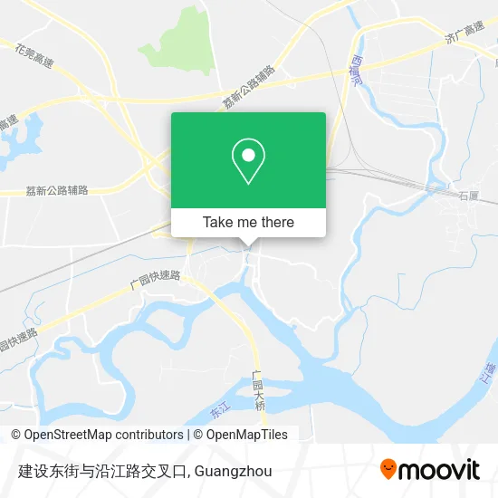 建设东街与沿江路交叉口 map