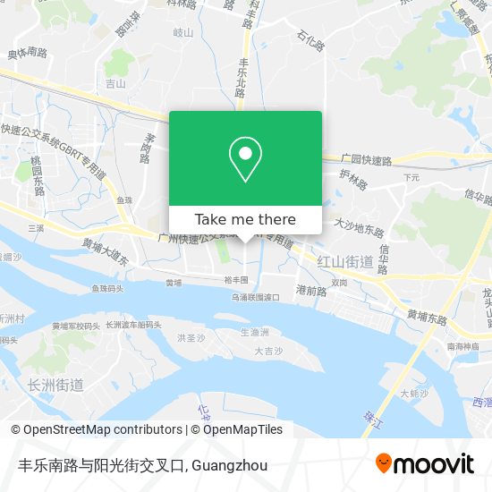 丰乐南路与阳光街交叉口 map
