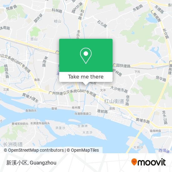 新溪小区 map