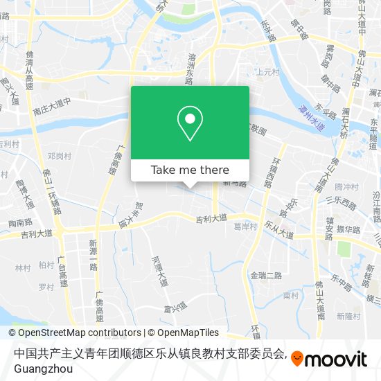 中国共产主义青年团顺德区乐从镇良教村支部委员会 map