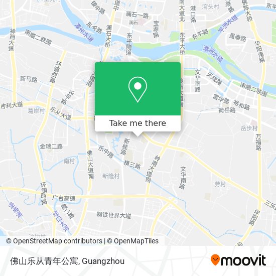 佛山乐从青年公寓 map