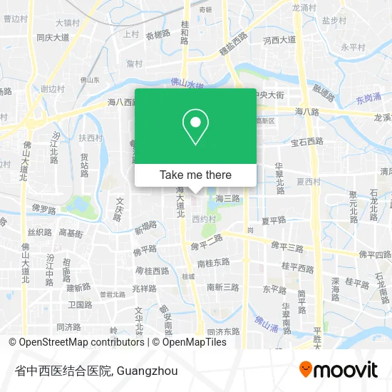 省中西医结合医院 map