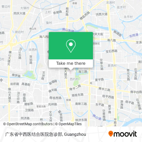 广东省中西医结合医院急诊部 map