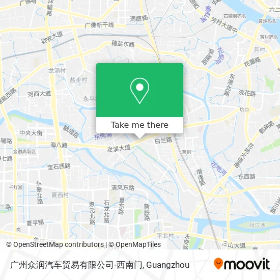 广州众润汽车贸易有限公司-西南门 map