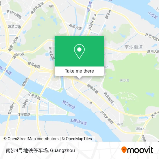 南沙4号地铁停车场 map
