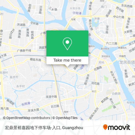 宏鼎景裕嘉园地下停车场-入口 map