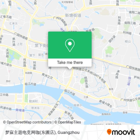 梦寐主题电竞网咖(东圃店) map
