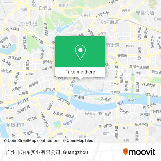 广州市珀东实业有限公司 map