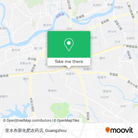 里水布新化肥农药店 map