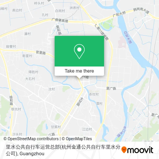 里水公共自行车运营总部(杭州金通公共自行车里水分公司) map