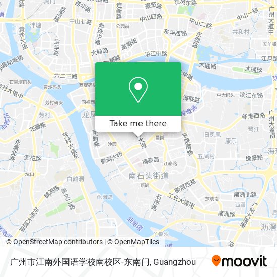 广州市江南外国语学校南校区-东南门 map