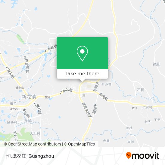 恒城农庄 map