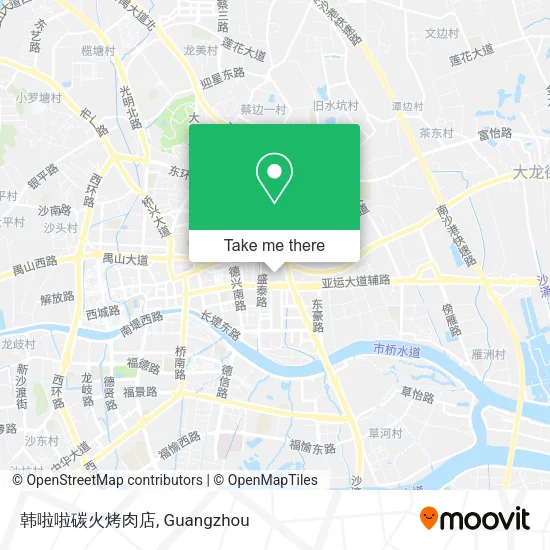 韩啦啦碳火烤肉店 map