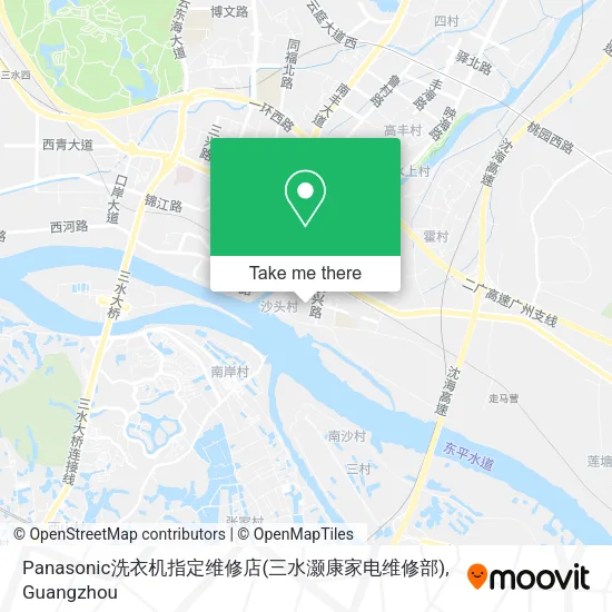 Panasonic洗衣机指定维修店(三水灏康家电维修部) map