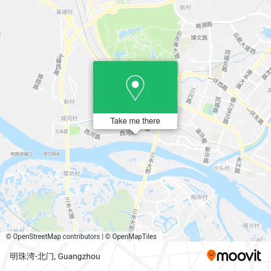 明珠湾-北门 map