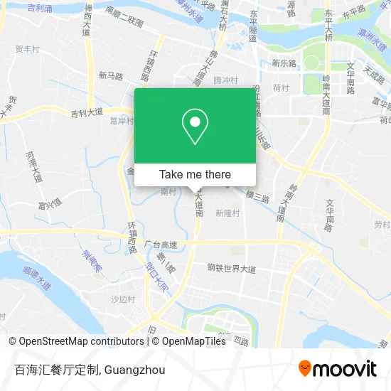 百海汇餐厅定制 map