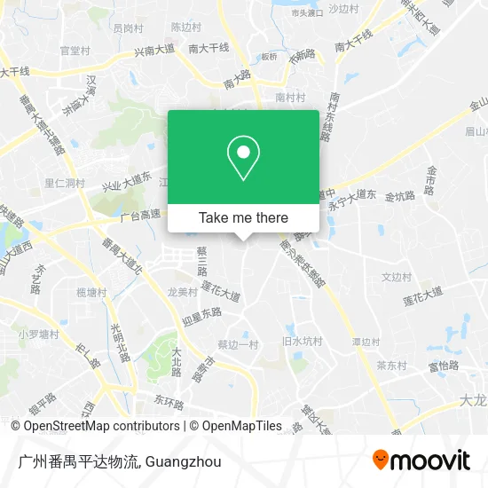 广州番禺平达物流 map
